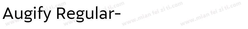 Augify Regular字体转换